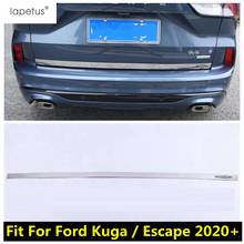 Stainless Steel Exterior Kit For Ford Escape / Kuga 2020 2021 2022 Rear Trunk Tailgate Bottom Lid Strip Cover Trim Accessories 2024 - buy cheap