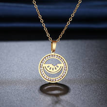 Cacana 316l aço inoxidável colar melancia cristal strass colares para o casamento feminino dia dos namorados jóias presentes 2024 - compre barato