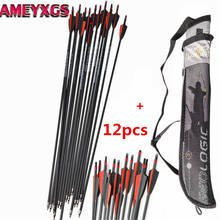 12pcs 30inch Fiberglass Arrows Spine 500 Glass Fiber Arrow With Quiver Replaceable Broadheads Arrows Bow Hunting Archery Access 2024 - buy cheap