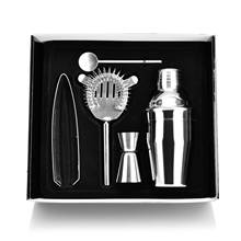 Bartender Drink Party Bar Tools Stainless Steel Cocktail Shaker Set Barware Kit with gift box 5pc/set 2024 - buy cheap