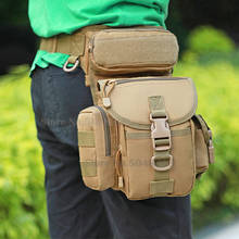 Riñonera táctica militar para hombre, bolsa de cinturón de viaje para pierna, senderismo, caza, Camping, ciclismo, Molle 2024 - compra barato