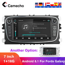 Camecho Android 8.1 Car Multimedia Player Wifi 2 DIN 7'' Audio Radio GPS Car Radio For Ford/Focus/S-Max/Mondeo 9/Galaxy/C-Max 2024 - buy cheap