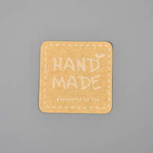 Hand Made Especially for You Kraft Square Sticker for Home Baking Gift Packaging  120pcs/lot 2024 - buy cheap