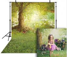 HUAYI-Fondo de fotografía de primavera Natural, telón de fantasía, bosque, día de Pascua, vacaciones, recién nacidos, niño, fotomatón W4886 2024 - compra barato