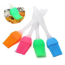 1pcs Random Color Oil Brush BBQ Basting Pastry Silicone Brush Baking Kitchen Cooking Tool Small Frosted Kitchen Brush BBQ Tools 2024 - buy cheap