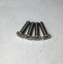 M1.6x2/3/4/5/6/8/10mm size phillips flat titanium screw countersunk male bolt small thread pitch fasteners GR2 Ti fasteners 4pcs 2024 - buy cheap
