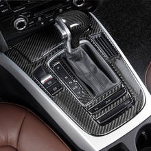 Carbon Fiber Car Console Gear Shift Panel Decoration Cover Trim Stickers For Audi A4 B8 A5 Q5 2012-2016 Interior Accessories 2024 - buy cheap