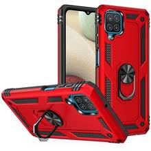 Heavy Duty Rugged Cover Ring Bracket Magnetic Holder Shockproof Kickstand case With Screen Protector for Samsung Galaxy A12 5G 2024 - buy cheap