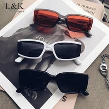 LongKeeper Fashion Rectangle Sunglasses Women Men Brand Designer Small Square Sun Glasses Ladies Retro 90s Eyeware Shades UV400 2024 - buy cheap