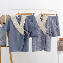 Short sleeve Nursing Clothes Maternity Pajamas Cotton Pregnant Pajama Set Tops&Pants Summer Sleepwear Nightgown Top + shorts 2024 - buy cheap