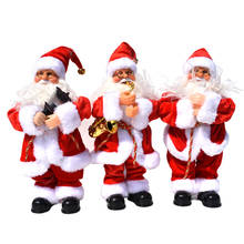 Decoraciones navideñas de Santa Claus para niños, muñecas musicales eléctricas, juguetes de regalo de Navidad, saxofón, decoraciones de Navidad 2024 - compra barato