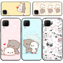 Funda de gato con lazo Kawaii para Huawei, P30, P40, P10, P20 Lite, Mate 20, 30 Pro, Mate 10 Lite, P Smart, 2019, Z 2024 - compra barato