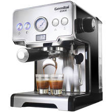 Cafeteira semiautomática, máquina italiana de bar com 1450w, cappuccino, bolha de leite, cafeteira caseira 2024 - compre barato
