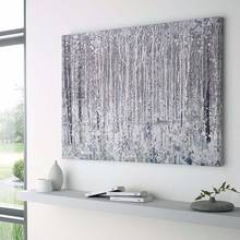 Handmade White gray tree flower painting Modern decoration landscape Oil Painting Canvas painting canvas picture for living Room 2024 - buy cheap