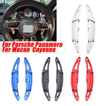 Extensión de paleta de cambio de volante de coche, accesorio de aluminio para Porsche Panamera Macan Cayenne 911 Boxster Cayman 718 Spyder 918, 2 unidades 2024 - compra barato
