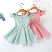 Kidswant-vestidos de verano para niñas de 1 a 6 años, moda, trajes de princesa, ropa informal sin mangas 2024 - compra barato
