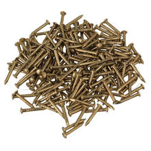 100pcs Furniture Archaize Copper Miniature Nail with Round Head Brass 10mm 2024 - buy cheap