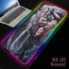 Mairuige Girl Big Breast RGB Gaming Large Mouse Pad Gamer Led Computer Mousepad with Backlight Carpet for Keyboard Desk Mat DIY 2024 - buy cheap