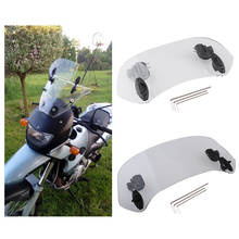 Motorcycle Adjustable Clamp On Windshield Extension Spoiler Air Deflector Windscreen Motorcycle Parts for Honda for Kawasaki 2024 - buy cheap