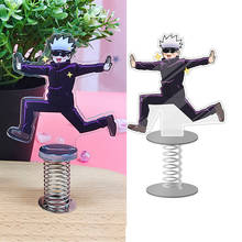 Jujutsu kaisen gojo satoru engraçado figura de pé anime mesa expositores ornamentos agitando placa pé acrílico 2024 - compre barato