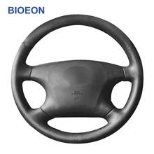 Black PU Artificial Leather Steering Wheel Cover Braid for Toyota Avalon Camry 2002-2004 Highlander 2001-2003 2024 - buy cheap