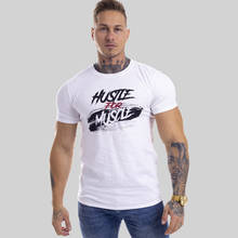 Men Casual t-shirt Gyms Fitness Cotton tees Male Fashion Print Short sleeve Tee shirt Tops Summer joggers Workout New Clothing 2024 - купить недорого