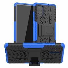 Cover Samsung Galaxy A51 Armor Stand Holder Rugged Silicone Shockproof Bumper Case for Samsung Galaxy A51 A 51 2024 - buy cheap