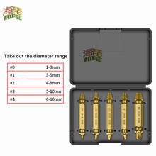 5pcs Damaged Screw Extractor Drill Bit Extractor Drill Set Broken Speed Out Bolt Extractor Bolt Stud Remover Tool 2024 - купить недорого