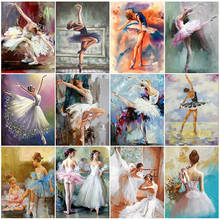 DIY Ballet Girl Full Square Drill Diamond Painting Colorful Handmade Cross Stitch Kits Embroidery Mosaic Home Room Wall Decor 2024 - buy cheap