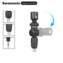 Saramonic Smartmic Di /UC Mini Flexible Condenser Microphone Lightning/Type C Jack for iPhone Android Smartphone Voice Recording 2024 - buy cheap