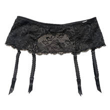 Black White Floral Lace Garters Sexy Garter Belt for Stockings Women Suspender Belt Sexy Lingerie GA1336 2024 - buy cheap