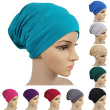 Gorros internos de estilo Hijab para mujer, turbante musulmán, moda islámica, bajo bufanda, diadema, tubo elástico suave, novedad de 2021 2024 - compra barato