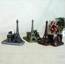 Paris lembrança turística metal notre dame arco triunfal torre combinação edifício modelo igreja fotografia prop presente 2024 - compre barato