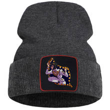 JoJo Bizarre Adventure Beanie Hat Women Outdoor Winter Knitted Cap Unisex Warm Cotton Bonnet Hats Street Casual Skullies Hat 2024 - buy cheap