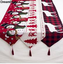 Bandeira do corredor de natal para decoração, decoração de mesa do natal para casa, decoração de mesa do natal 2019 natal, ornamentos de natal 2024 - compre barato