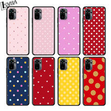 Polka Dot Heart for Xiaomi Redmi Note 10 10S 9 9T 9S 9Pro Max 8T 8Pro 8 7 6 5 Pro 5A 4X 4 Soft Black Phone Case 2024 - buy cheap