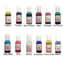 12 Colors Art Ink Natural Resin Pigment Kit Liquid Colorant Dye Ink Diffusion UV Epoxy Resin Jewelry Making Tools 2024 - buy cheap