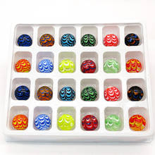 Bolas de cores sortidas para crianças, conjunto de pedrinhas de cores sortidas de 16mm para brincadeira artesanal 2024 - compre barato