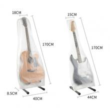 Funda lavable transparente para guitarra eléctrica, bolsa de almacenamiento impermeable a prueba de polvo para guitarra 2024 - compra barato