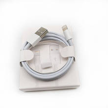 Оригинальный USB-кабель для Apple iPhone 6 7 8 Plus 12 11 Pro XS Max X XR, USB-кабель для зарядки и передачи данных, Зарядные кабели с коробкой 1 м 2 м 2024 - купить недорого