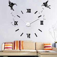 DIY 3D Wall Clock Modern Design Mirror Acrylic Silent Large Clock Home Decor Big Wall Clocks Sticker for Living Room 2024 - buy cheap