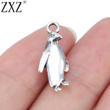ZXZ-20 Uds. De colgantes de pingüino 3D de Animal para collar, pulsera, joyería, 23x10mm 2024 - compra barato