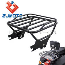 Custom For Harley Touring Detachable Black Steel Two Up Luggage Rack 1997-2008 Road King FLHT FLHX FLTR Motorcycle Accessories 2024 - buy cheap