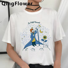 Camiseta de estética de Van Gogh para mujer, ropa de calle informal de harajuku japonés, vintage, ulzzang 2024 - compra barato