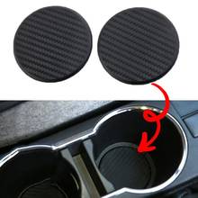 2Pcs Auto Car Vehicle stylish Water Cup Bottle Holder Pad Non-Slip Silicone Round Mat wear-resistant Anti-Slip Mat Accessories 2024 - buy cheap