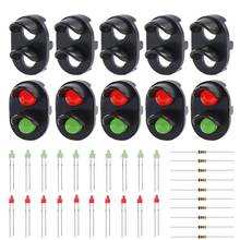 JTD12 10 sets Target Faces With LEDs for Railway signal N or Z Scale 2 Aspects 2024 - buy cheap