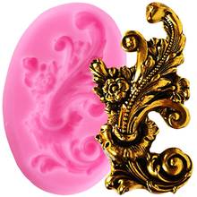 Baroque Scroll Relief Silicone Molds Flower Cake Border Fondant Cake Decorating Tools DIY Cookie Candy Chocolate Gumpaste Moulds 2024 - buy cheap