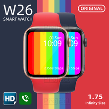 smartwatch W26 smart watch Watch 6 Bluetooth Women's Men watches Heart Rate reloj PK amazfit iwo 12 x6 t500 HW12 W46 W34 Z20 Z15 2024 - buy cheap