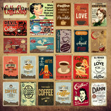 Cartaz de café doce, faz todo o possível, placas de metal para cafeteria, decoração de parede, placa vintage para cafeteria 2024 - compre barato