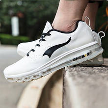 Onemix 2021 tênis de corrida masculino, calçado esportivo com amortecedor de ar para caminhada ao ar livre, respirável 2024 - compre barato